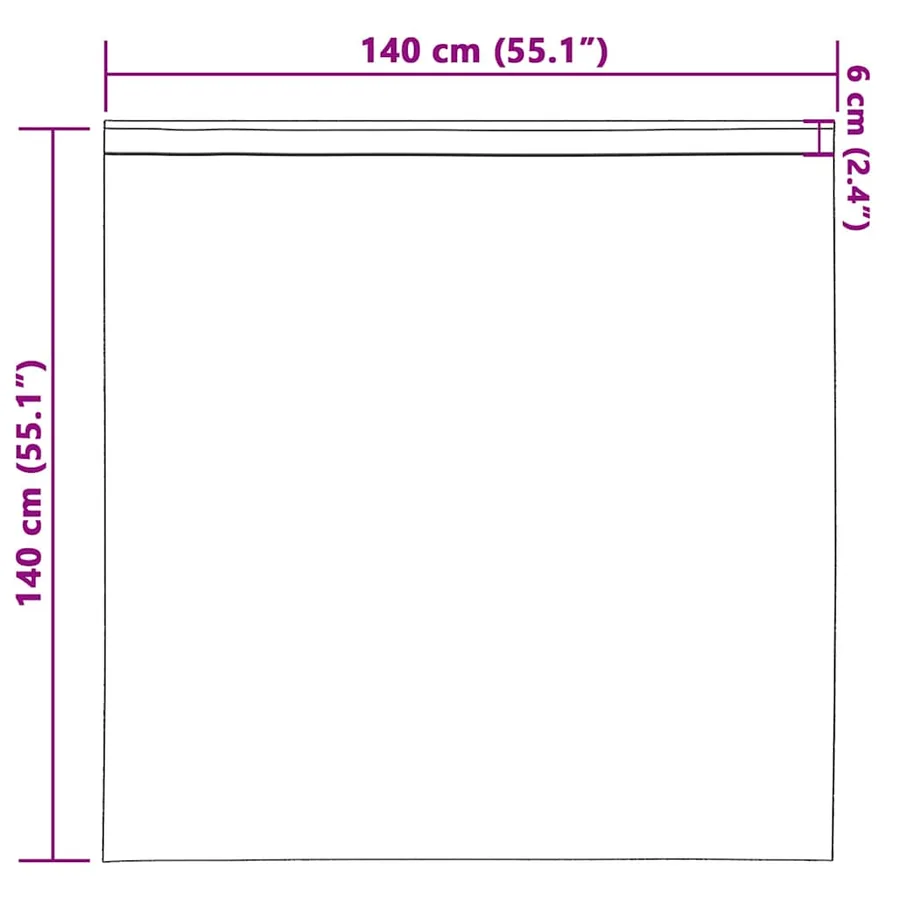 Rideaux en velours 2 pcs Gris 140 x 140 cm Velours - 9