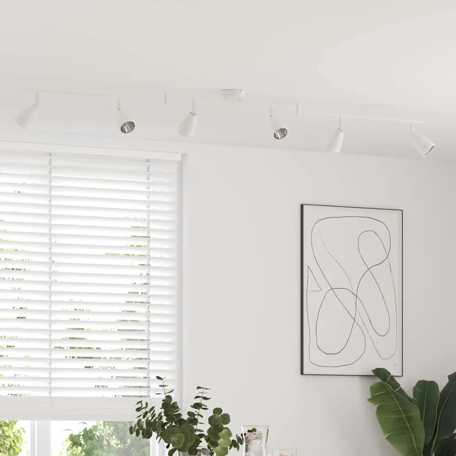 Spot de plafond Blanc 176,5 x 12,5 x 13,5 cm Métal