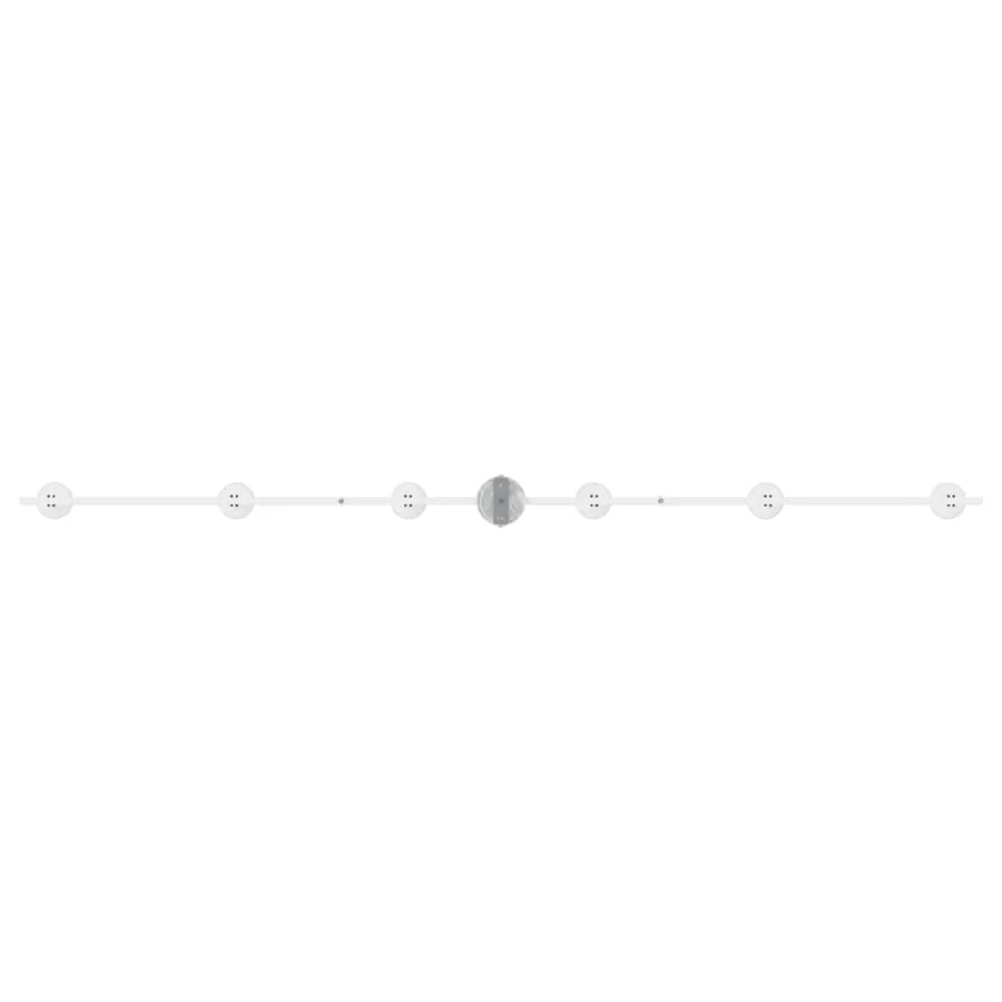 Spot de plafond Blanc 176,5 x 12,5 x 13,5 cm Métal - 9