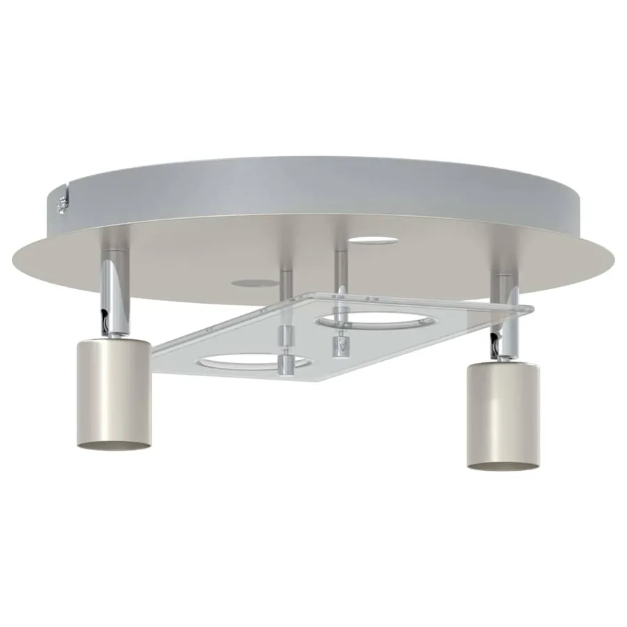 Spot de plafond Nickel 29 x 29 x 11 cm Acier et Verre - 5