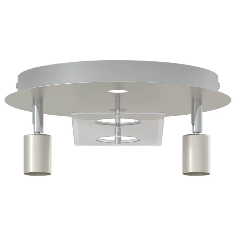 Spot de plafond Nickel 29 x 29 x 11 cm Acier et Verre - 6