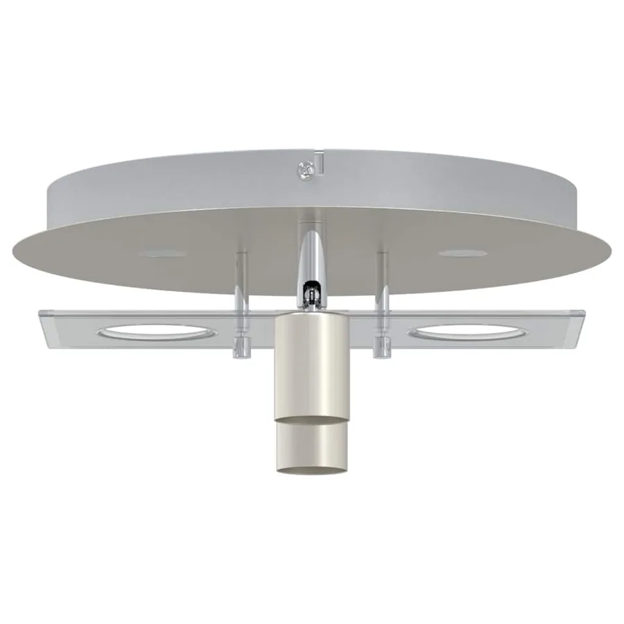 Spot de plafond Nickel 29 x 29 x 11 cm Acier et Verre - 7