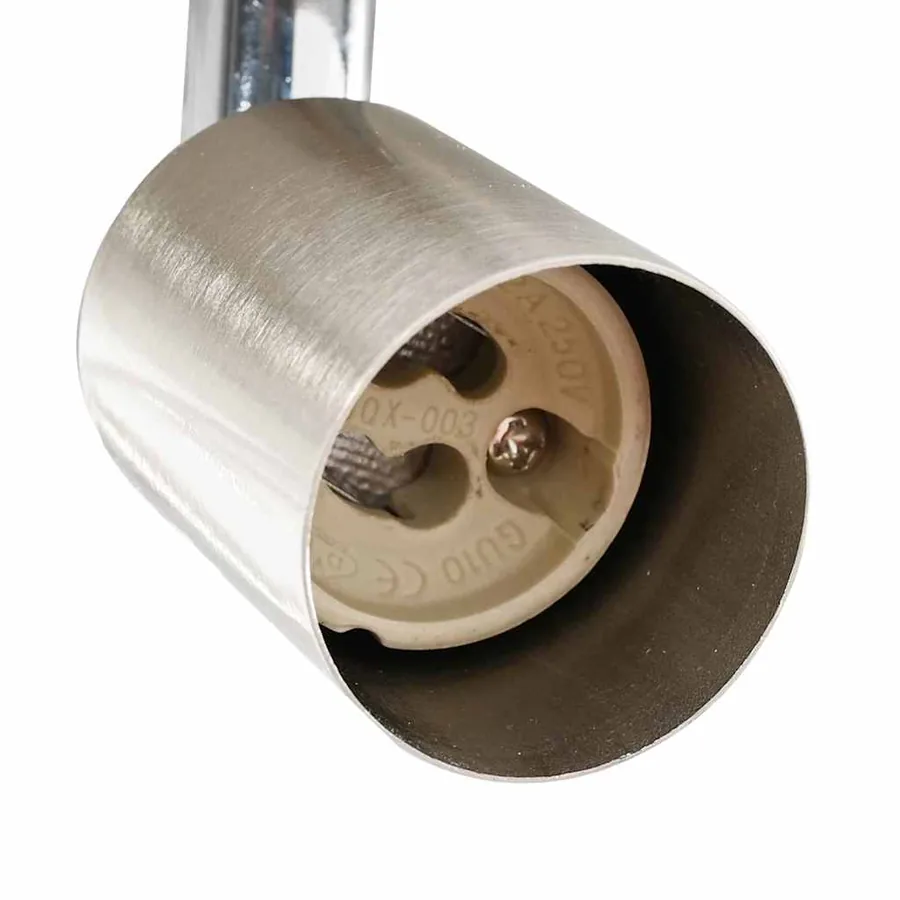 Spot de plafond Nickel 29 x 29 x 11 cm Acier et Verre - 9