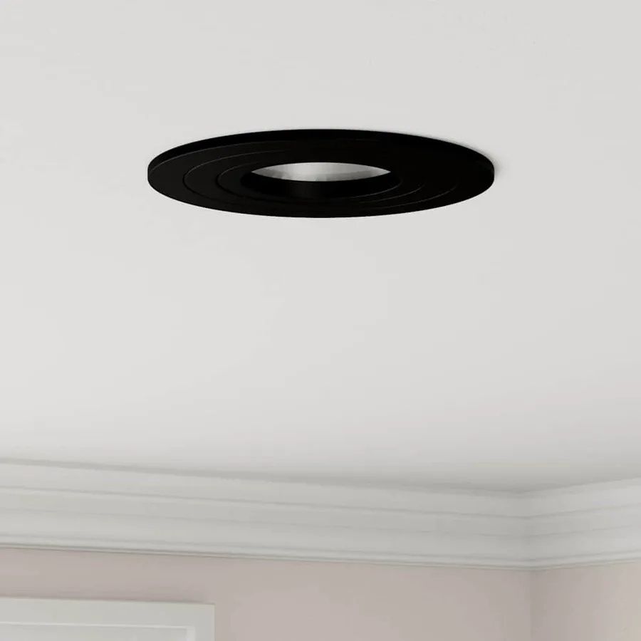 Projecteur 12 pcs Noir 9 x 9 x 2 cm Aluminium