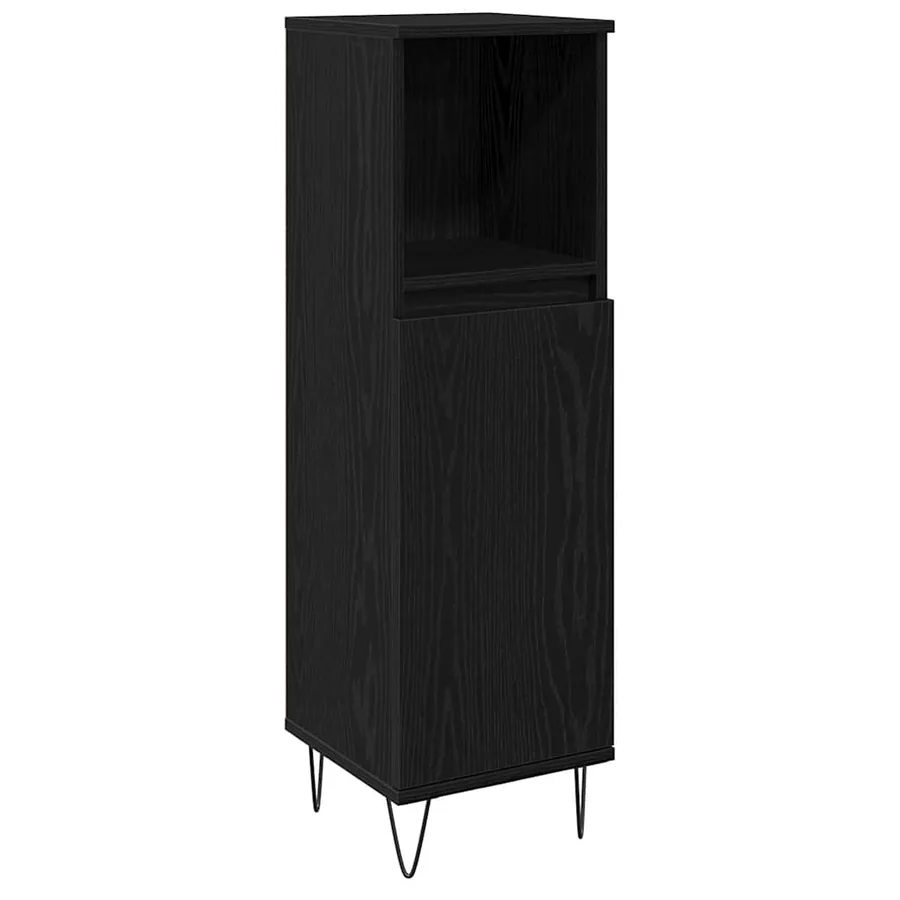 Ensemble de mobilier de salle de bain 3 pcs Chêne noir - 6