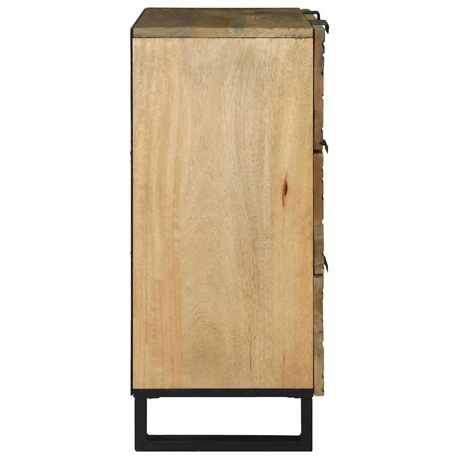 Ensemble de buffet 2 pcs Naturel 120 x 33,5 x 75 cm - 4