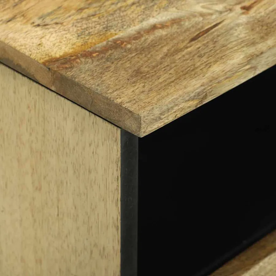 Table de chevet 2 pcs Naturel 40 x 33 x 46 cm Bois d'ingénierie - 7