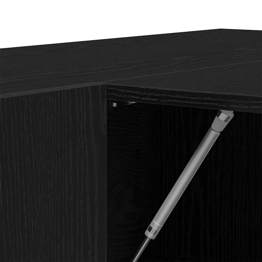 Meuble de couloir avec étagère Chêne noir 97,5 x 37 x 99 cm - 11