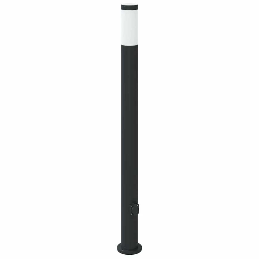 Borne lumineuse avec sortie lot de 3 110 cm acier inoxydable IP44 - 4