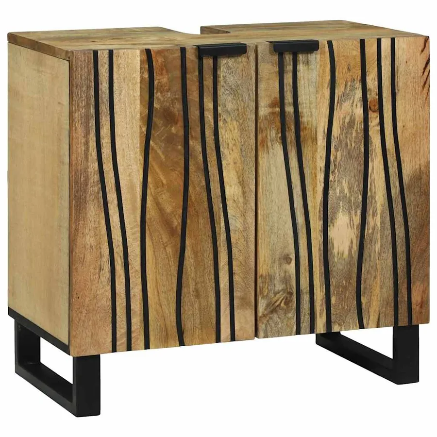 Ensemble d'armoire de salle de bain 2 pcs Naturel - 3