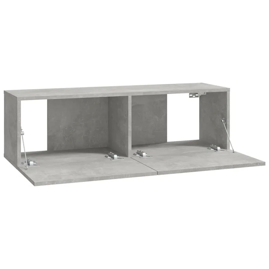 Ensemble de meubles TV 6 pcs Gris béton Bois d'ingénierie - 5