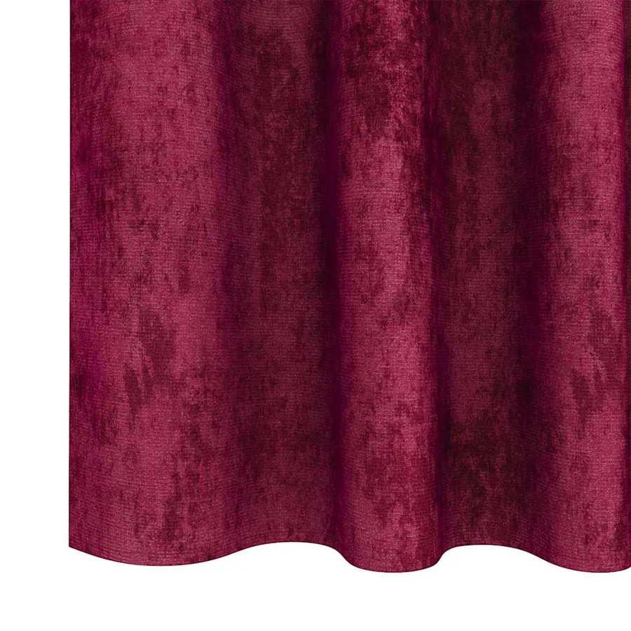 Rideaux en velours 2 pcs Rouge bordeaux 245 x 140 cm Velours - 6