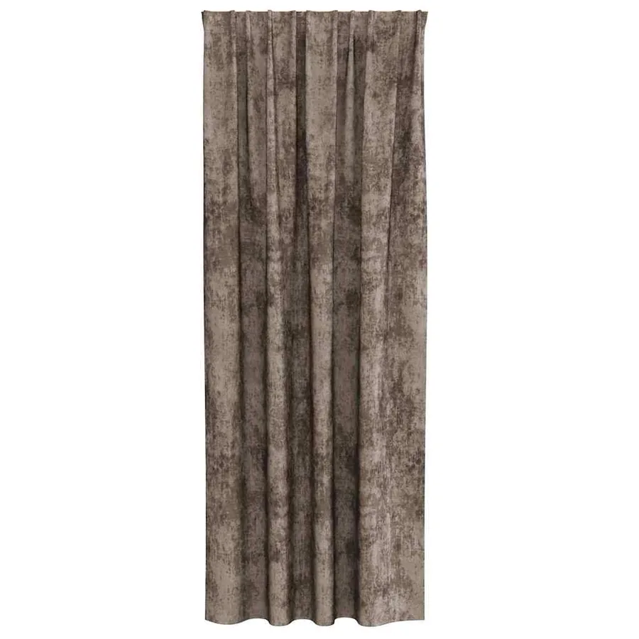 Rideaux en velours 2 pcs Cappuccino 245 x 140 cm Velours - 4