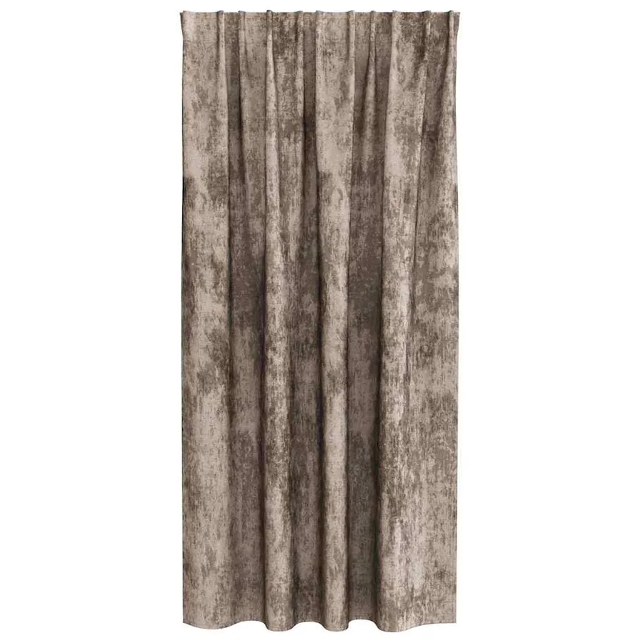 Rideaux en velours 2 pcs Cappuccino 175 x 140 cm Velours - 4