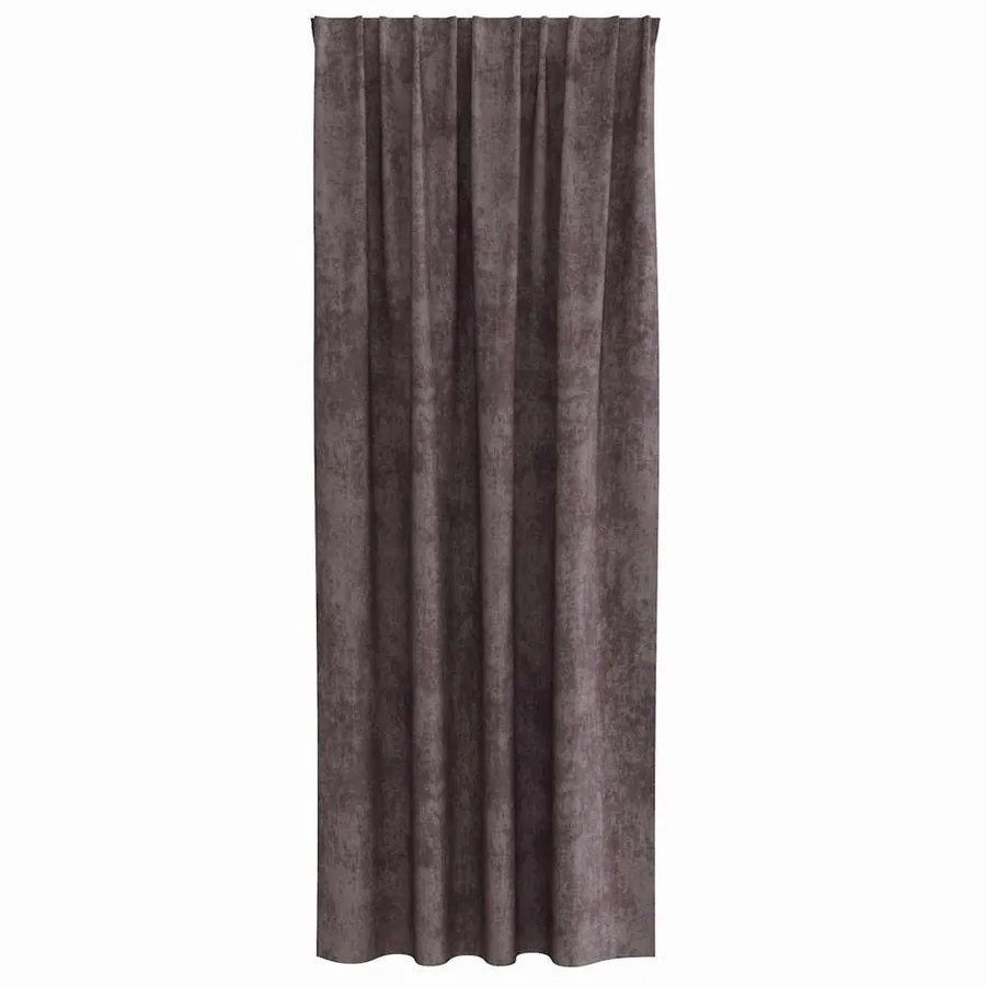 Rideaux en velours 2 pcs Marron 260 x 140 cm Velours - 4