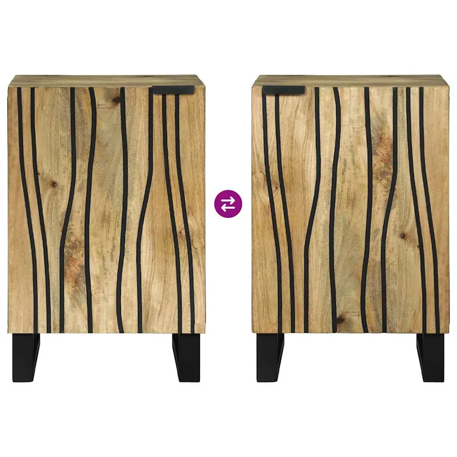 Meuble de Lavabo de Salle de Bain Marron 38 x 33,5 x 58 cm - 8