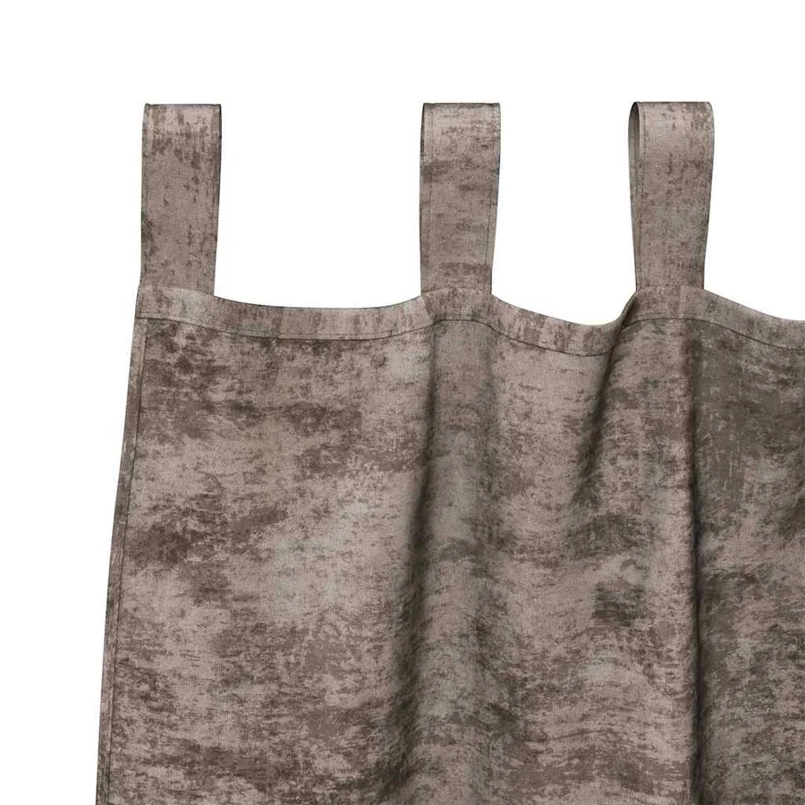 Rideaux en velours 2 pcs Cappuccino 140 x 140 cm Velours - 5