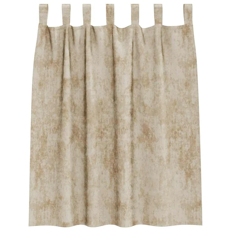 Rideaux en velours 2 pcs Crème 140 x 140 cm Velours - 4