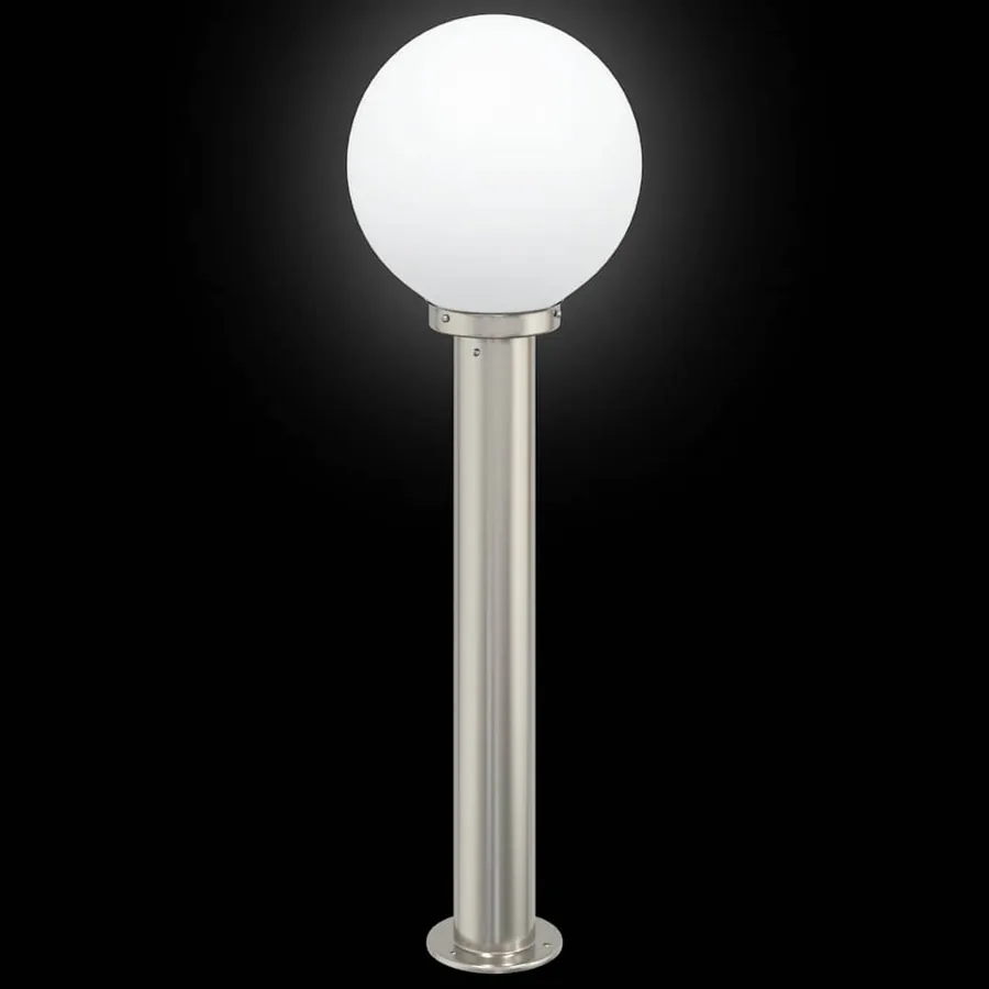 Bornes lumineuses lot de 3 80 cm acier inoxydable IP44 - 5