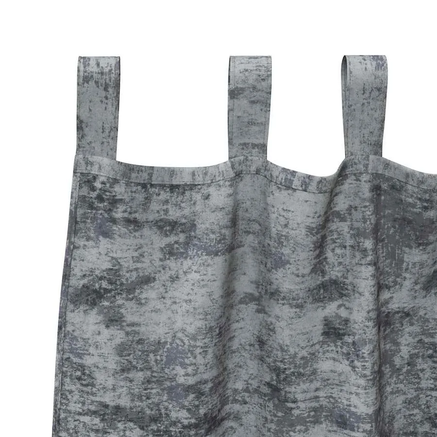 Rideaux en velours 2 pcs Gris Argenté 175 x 140 cm Velours - 5