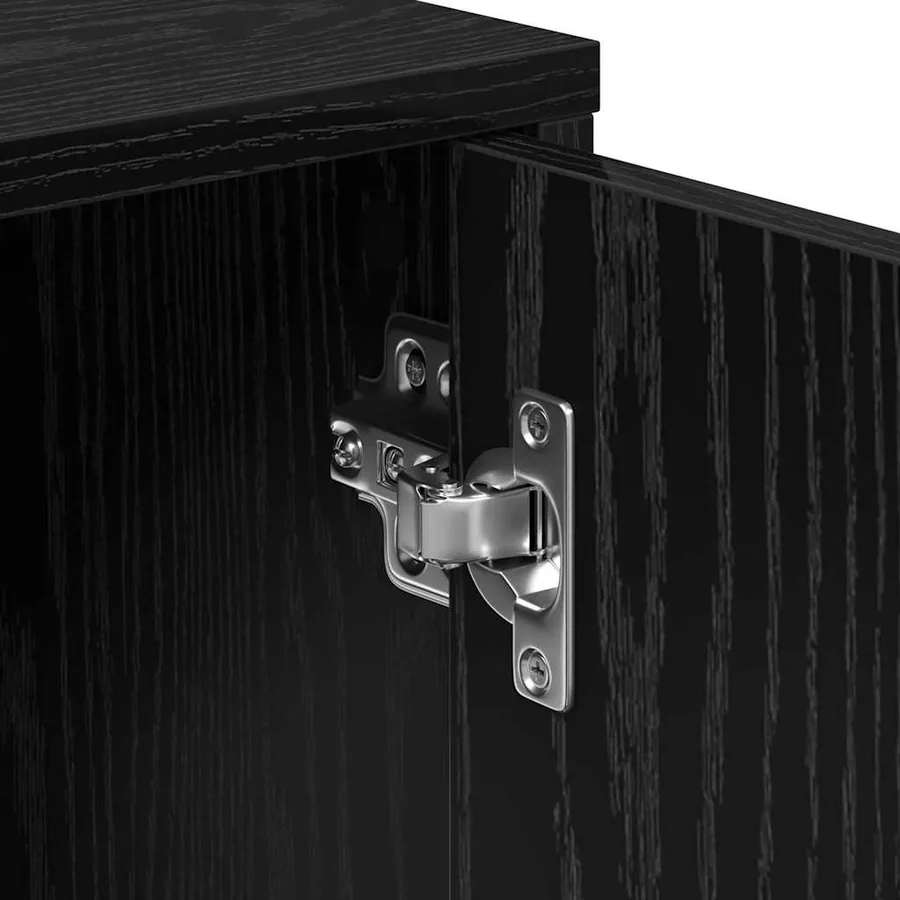 Buffet 2 pcs Chêne noir 60 x 31 x 70 cm Bois d'ingénierie - 10