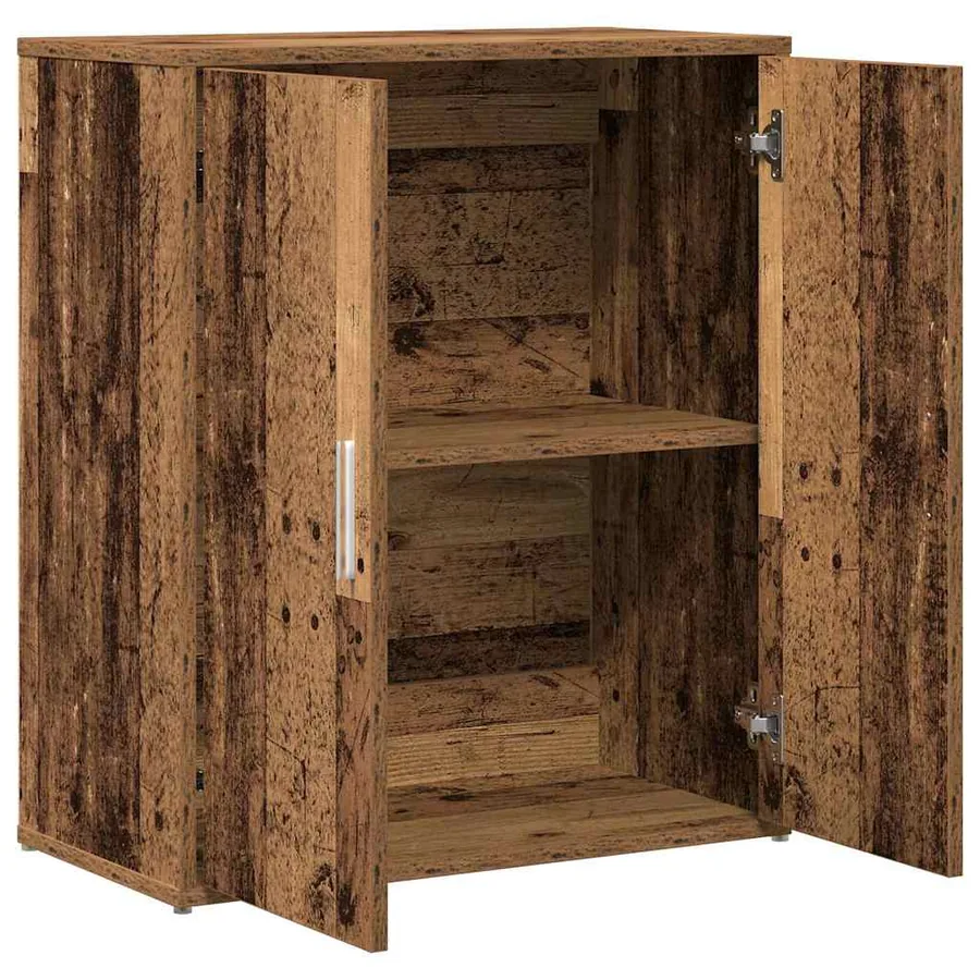 Buffet 2 pcs Bois ancien 60 x 31 x 70 cm Bois d'ingénierie - 5