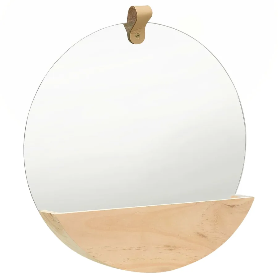 Miroir mural pin massif 35 cm - 2