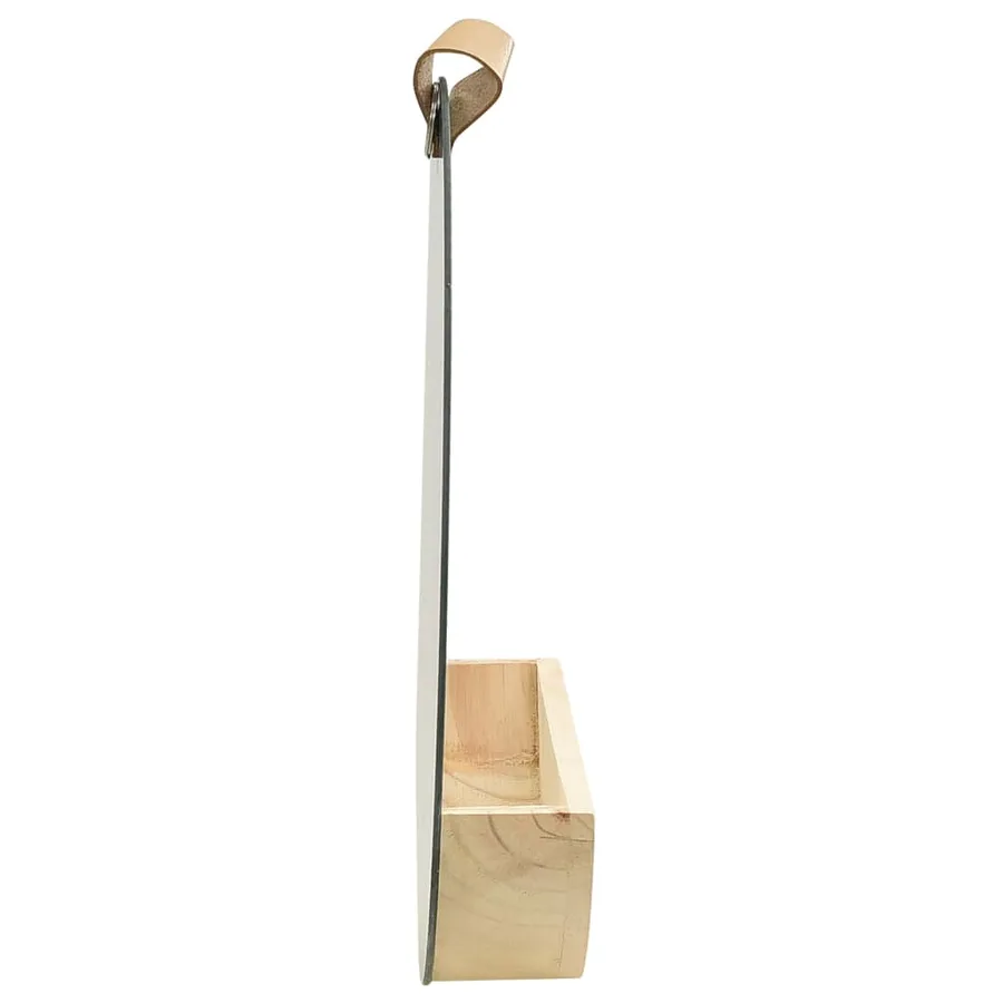Miroir mural pin massif 35 cm - 3