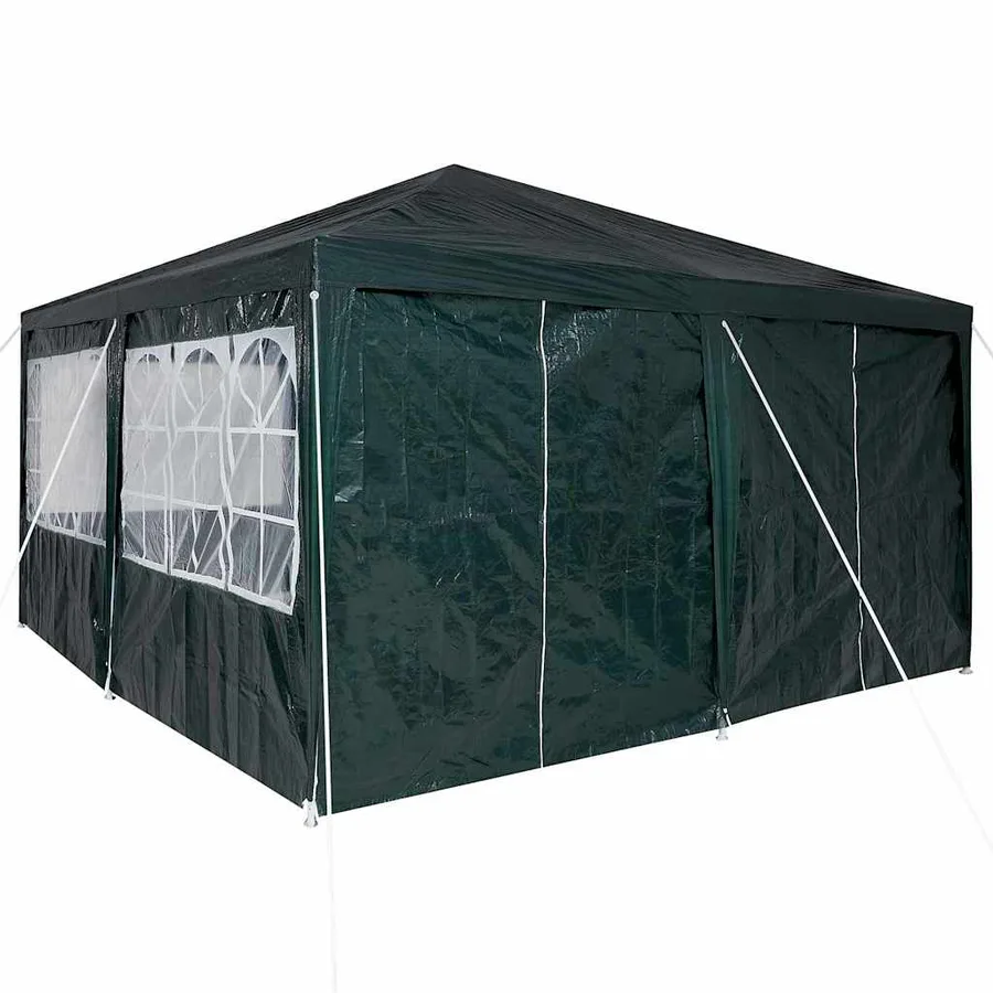 Tente de fête Vert 400 x 400 x 266 cm Polyéthylène - 9