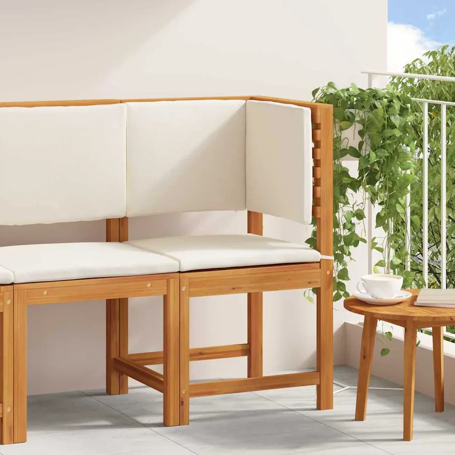 Chaise de jardin Marron 50 x 50 x 91cm Bois d'acacia massif