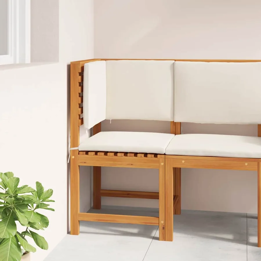 Chaise de jardin Marron 50 x 50 x 91cm Bois d'acacia massif - 3