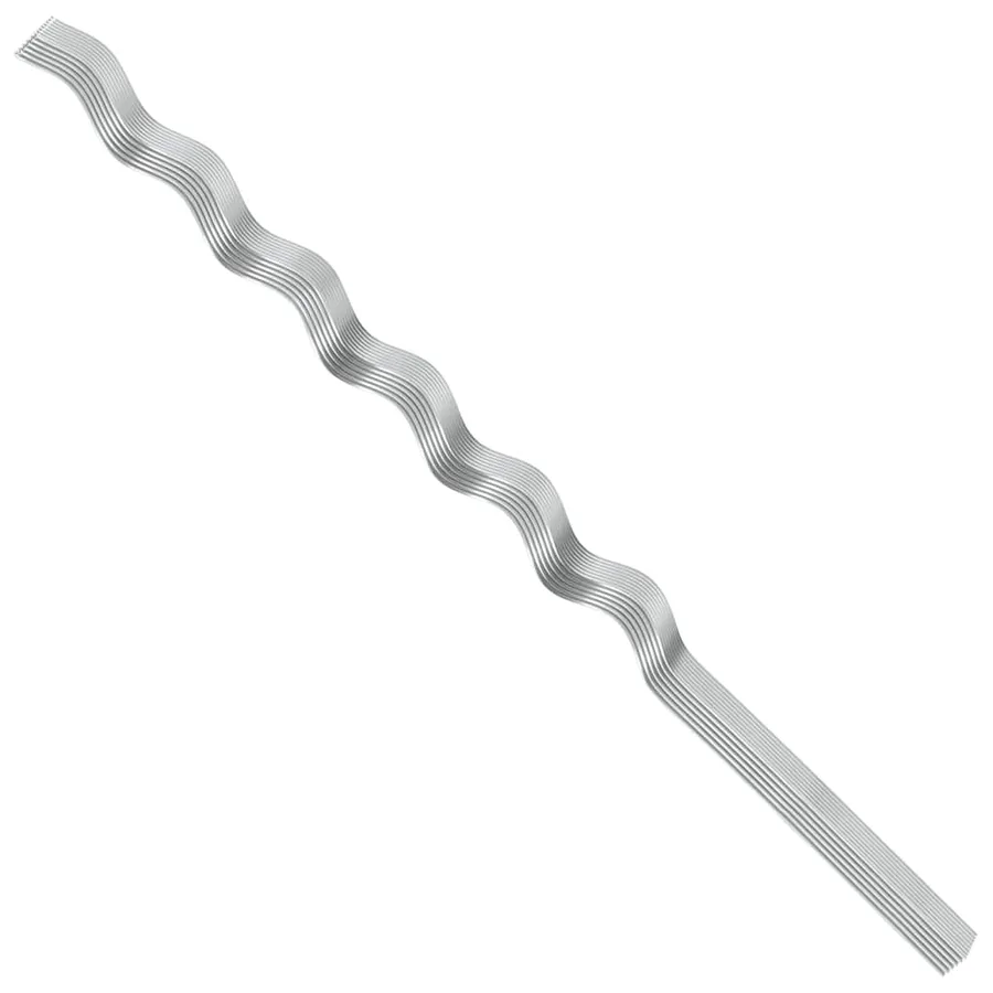 Soutien de plante 50 pcs Argenté 150 x 0,6 x 0,6 cm Acier - 9
