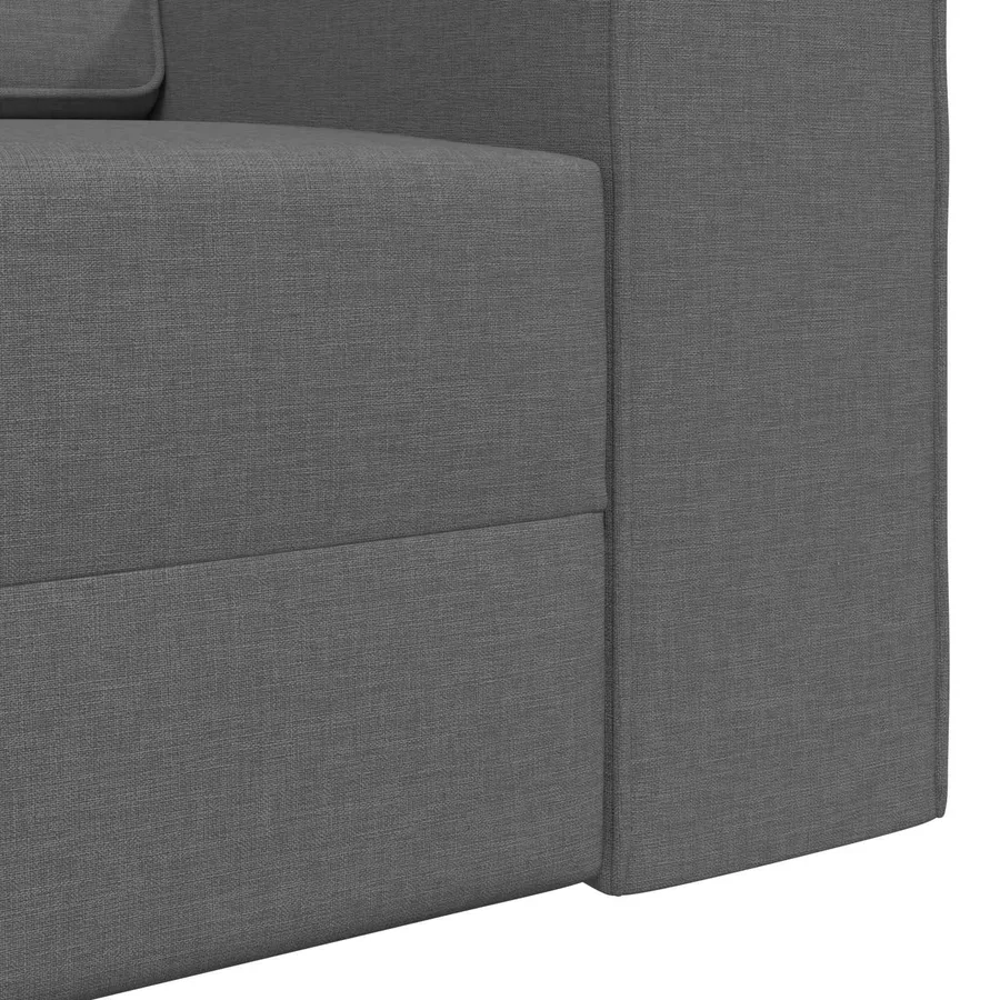 Canapé-Lit Gris foncé 245 x 78 x 77 cm tissu - 9