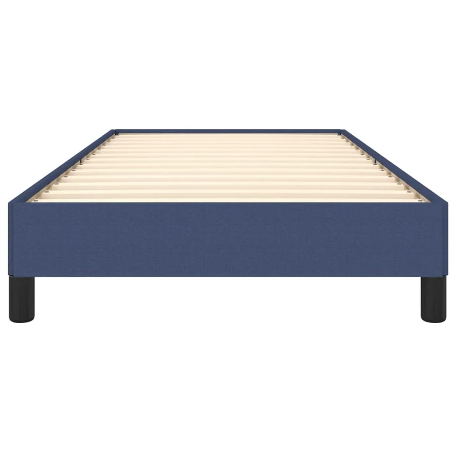 Cadre de lit sans matelas bleu 100x200 cm tissu - 5