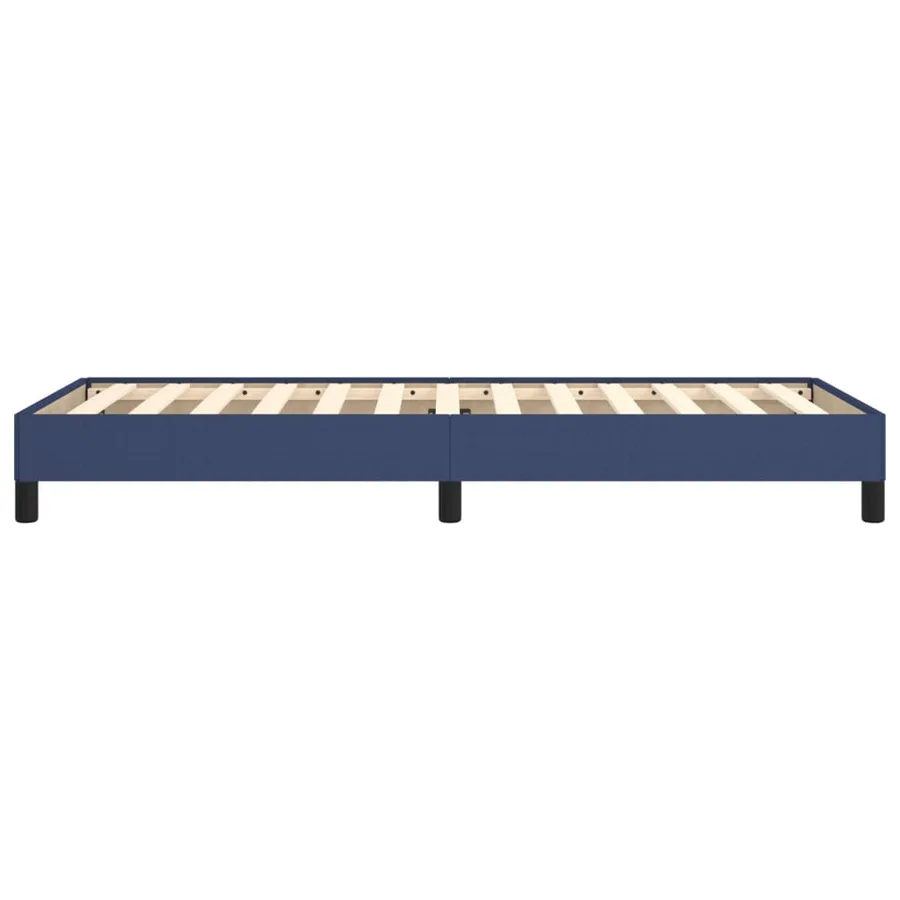 Cadre de lit sans matelas bleu 100x200 cm tissu - 6