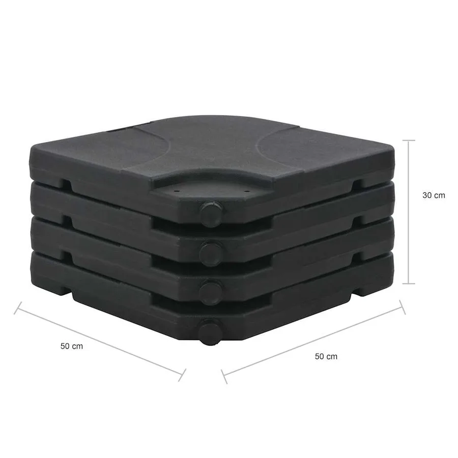 Parasol de jardin avec base portable anthracite - 13