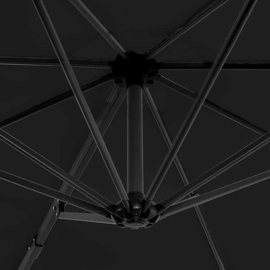 Parasol de jardin avec base portable anthracite - 5