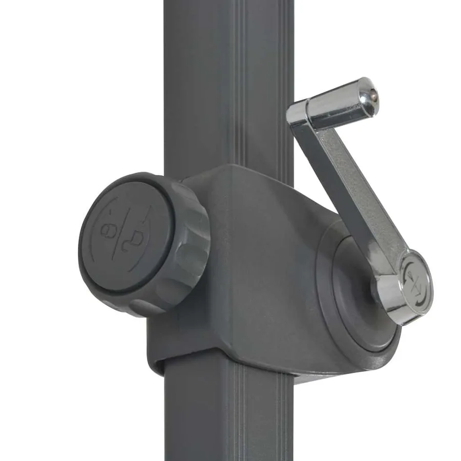 Parasol de jardin avec base portable anthracite - 6