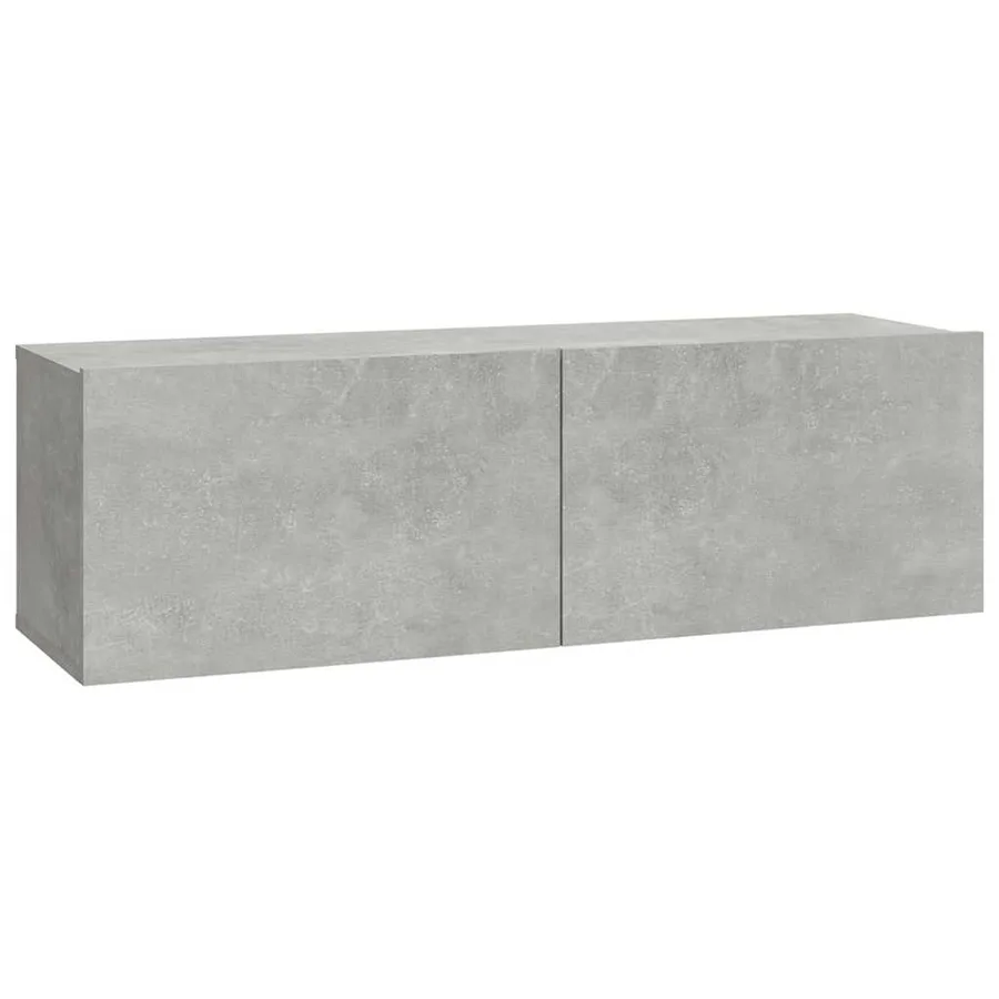 Meubles TV 2 pcs Gris béton 100x30x30 cm Bois d'ingénierie - 5
