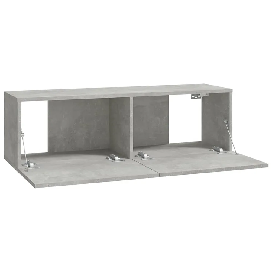 Meubles TV 2 pcs Gris béton 100x30x30 cm Bois d'ingénierie - 7