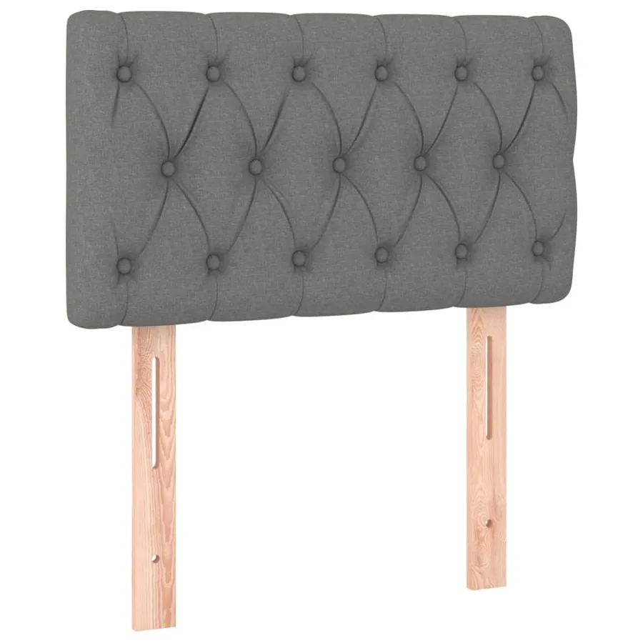 Tête de lit à LED Gris clair 80x7x78/88 cm Tissu - 4