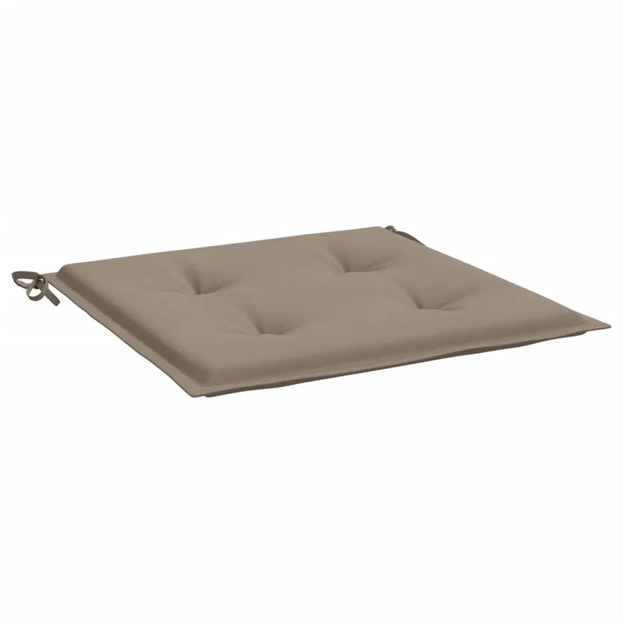 Coussins de chaise jardin lot de 6 taupe 50x50x4cm tissu oxford - 5