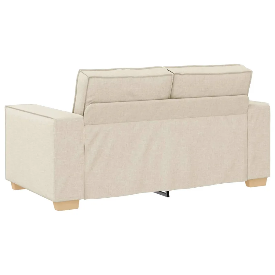 Canapé 2 pcs Beige 220 x 80 x 84 cm Tissu en lin mélangé - 6