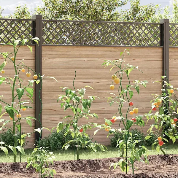 Soutien de plante 20 pcs Vert 110 x 0.6 x 0.6 cm Acier