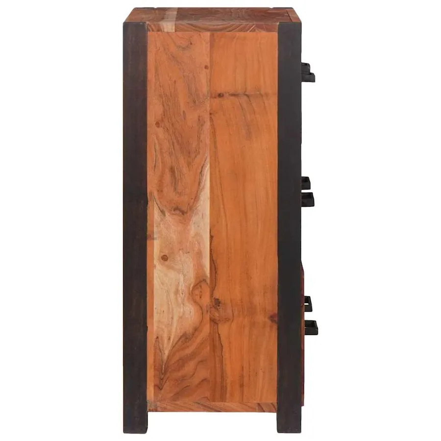 Buffet avec tiroir Marron 55 x 30 x 75 cm Bois d'Acacia Massif - 6
