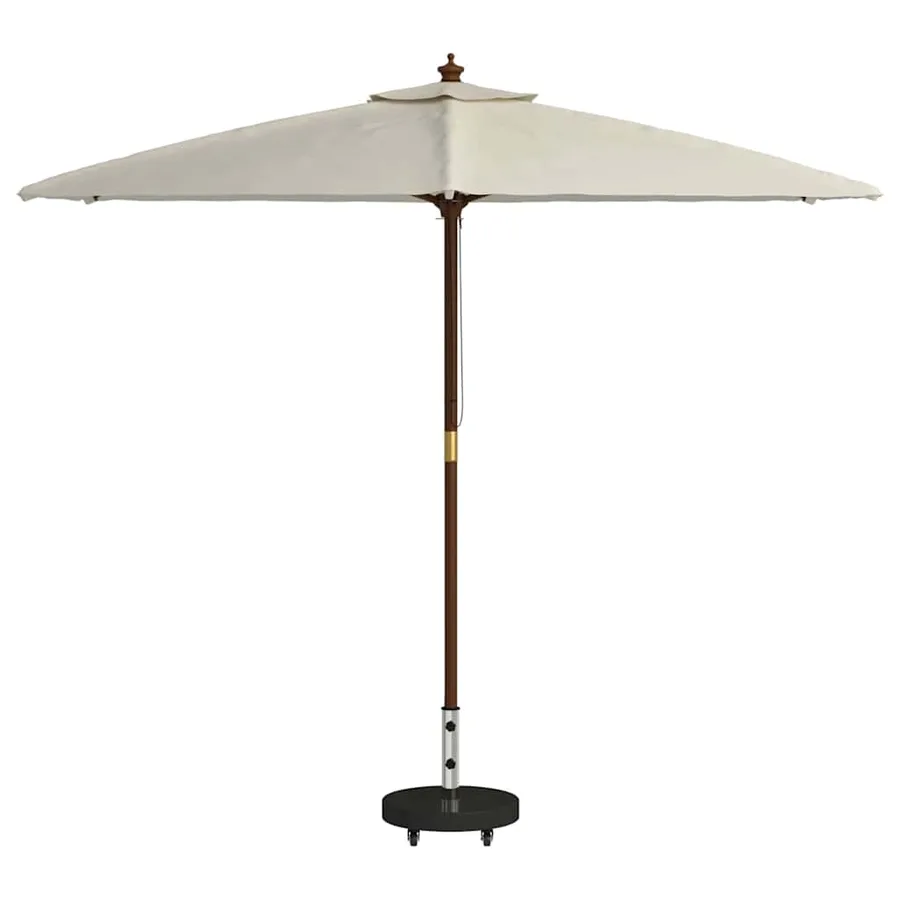 Pied de parasol 30kg Noir Granite et Acier Inoxydable Rond - 3