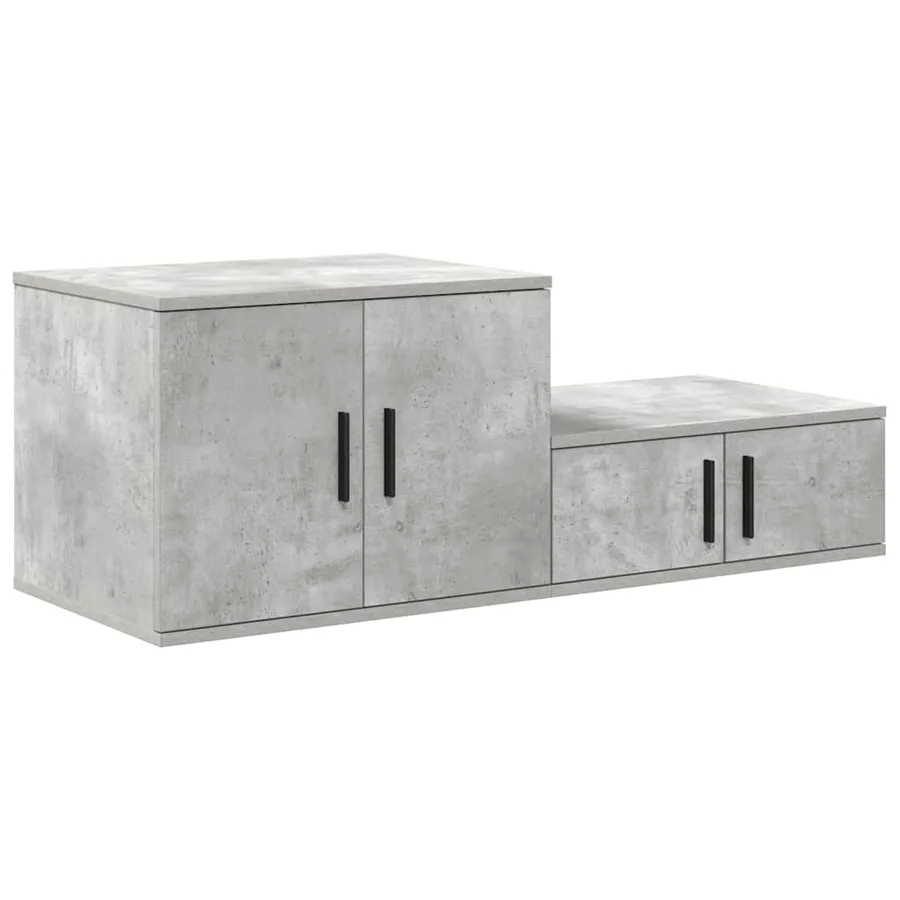 Armoire de rangement 2 pcs Gris béton 108 x 41 x 40 cm - 5