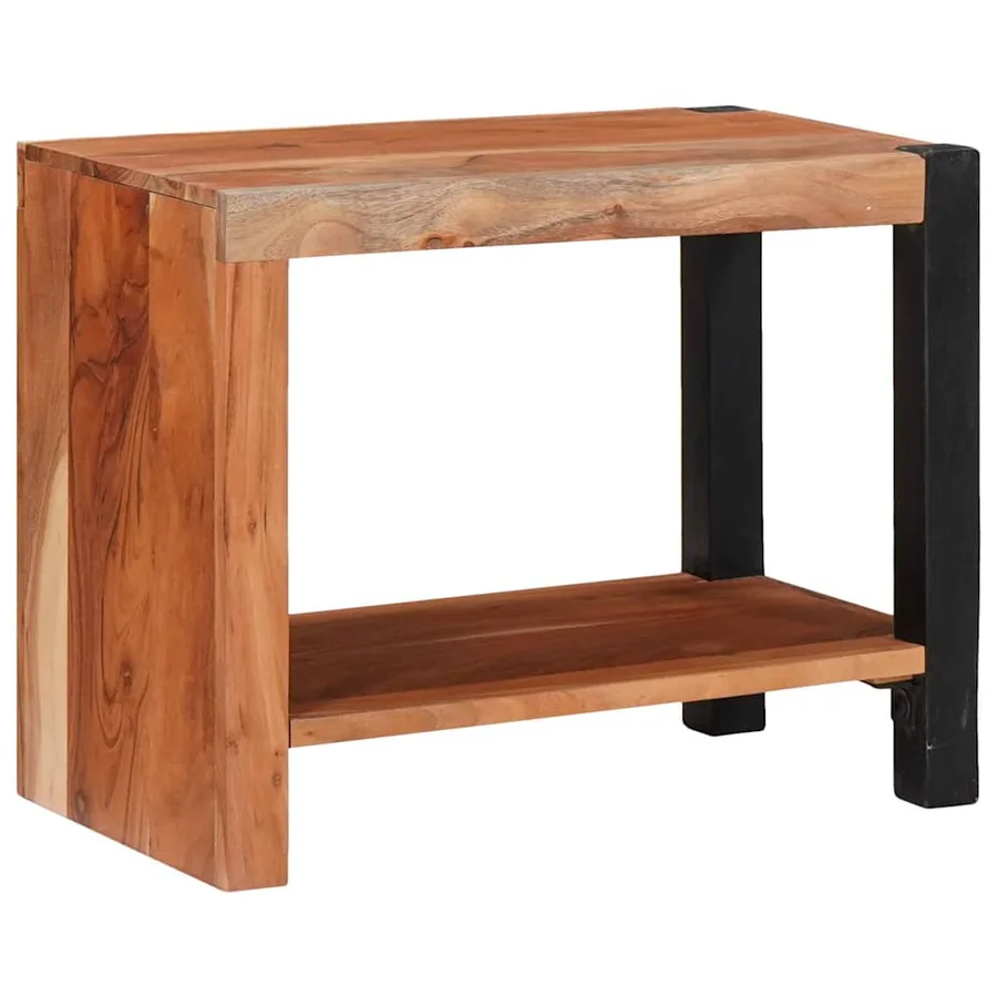 Étagère Marron 50 x 30 x 40 cm Bois d'Acacia Massif - 2