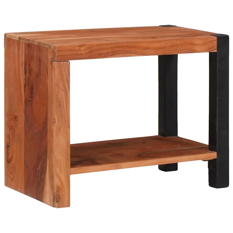 Étagère Marron 50 x 30 x 40 cm Bois d'Acacia Massif - 3