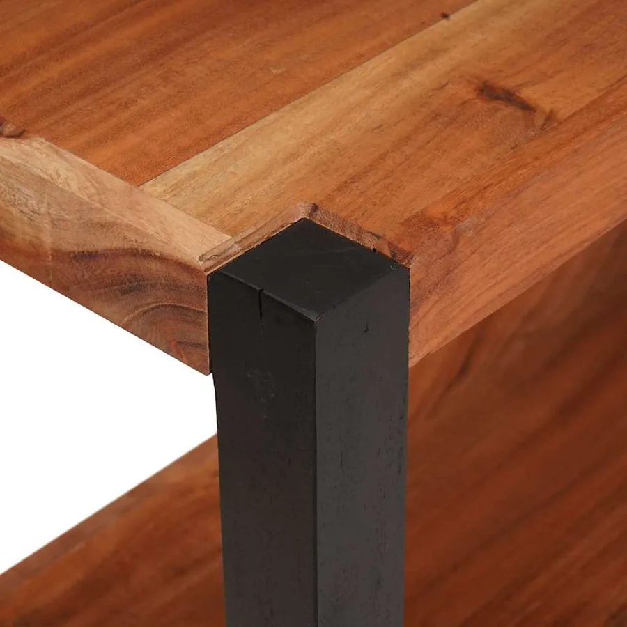 Étagère Marron 80 x 30 x 75 cm Bois d'Acacia Massif - 7